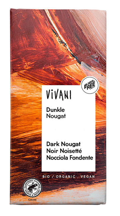 Czekolada Gorzka Nugatowa Bio 100 G - Vivani