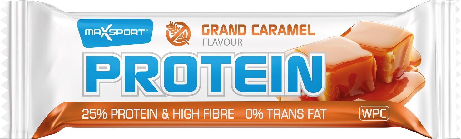 Baton Proteinowy Wpc O Smaku Karmelowym W Polewie Kakaowej Bezglutenowy 60 G - Maxsport