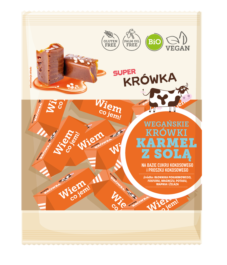 Krówki O Smaku Karmelu Z Solą Bezmleczne Bezglutenowe Bio 150 G - Me Gusto (Super Krówka)