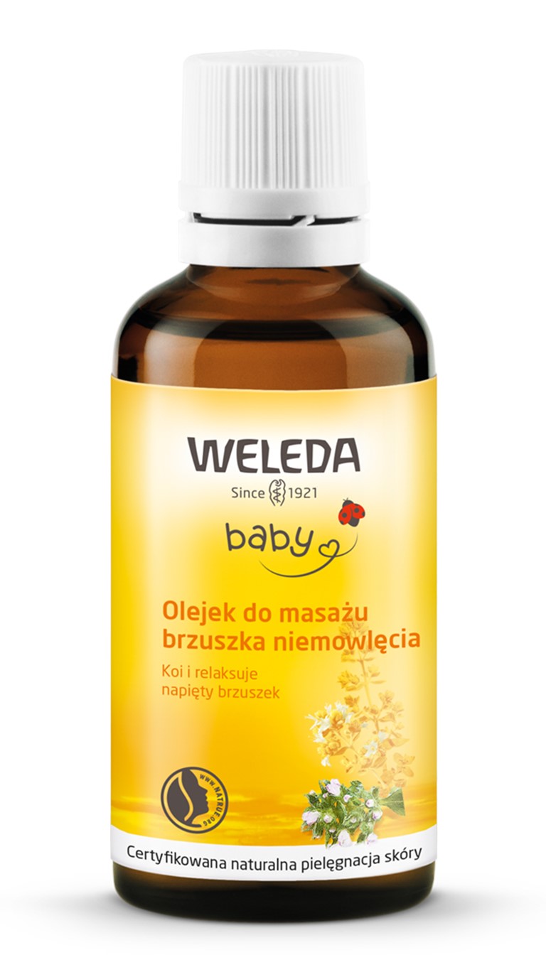 Olejek Do Masażu Brzuszka Niemowlęcia Eco 50 Ml - Weleda