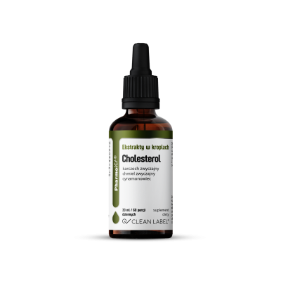 Ekstrakty W Kroplach Na Prawidłowy Poziom Cholesterolu Bezglutenowe 30 Ml - Pharmovit (Clean Label)