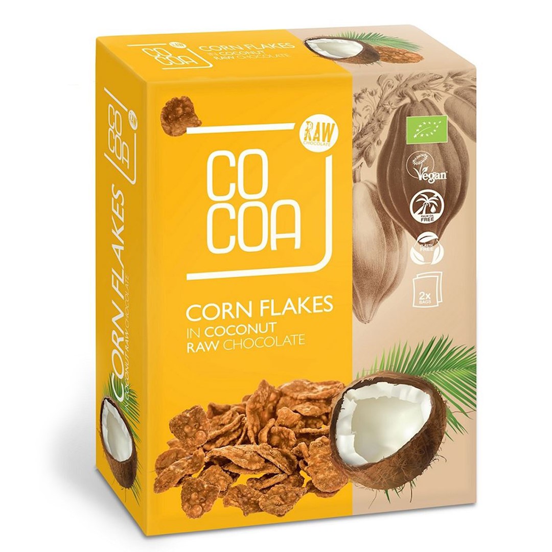 Płatki Kukurydziane W Czekoladzie Kokosowej Bio (2 X 100 G) 200 G - Cocoa