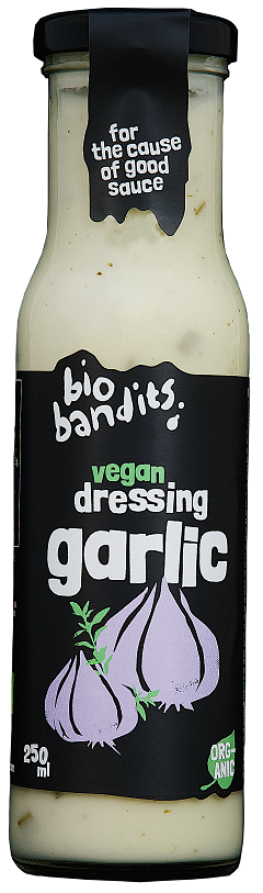 Dressing Wegański Czosnkowy Bio 250 Ml - Bio Bandits