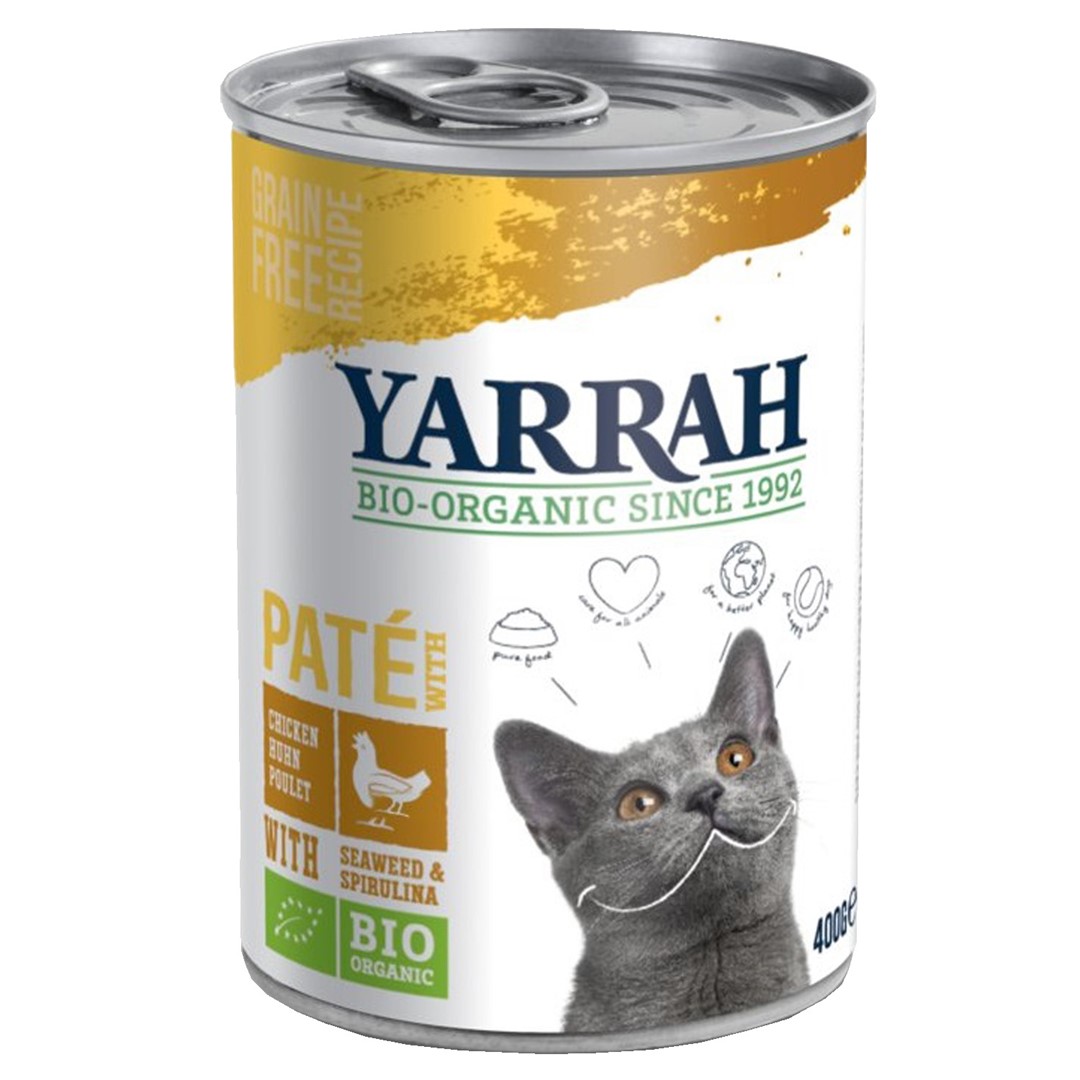 (Dla Kota Dorosłego) Pasztet Z Kurczaka Z Algami Morskimi Bio 400 G - Yarrah