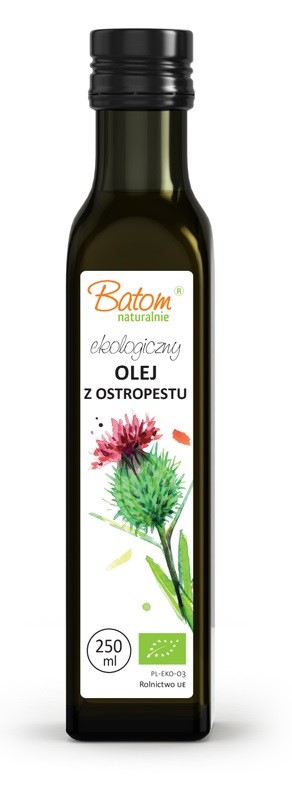Olej Z Ostropestu Plamistego Tłoczony Na Zimno Bio 250 Ml - Batom