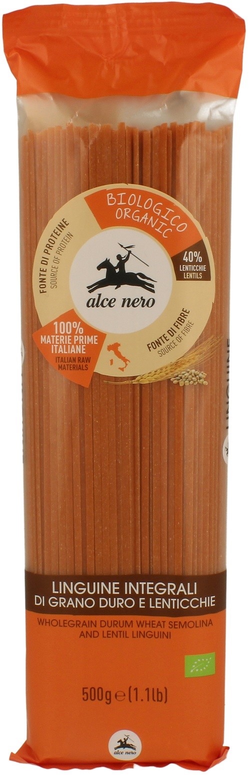 Makaron (Semolinowy Z Czerwoną Soczewicą) Spaghetti Bio 500 G - Alce Nero