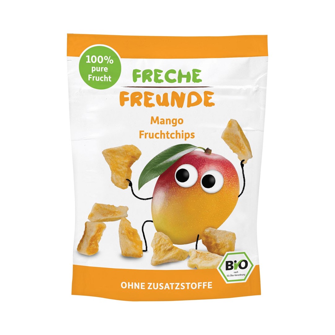 Chipsy Z Mango Dla Dzieci Bezglutenowe Bio 14 G - Freche Freunde