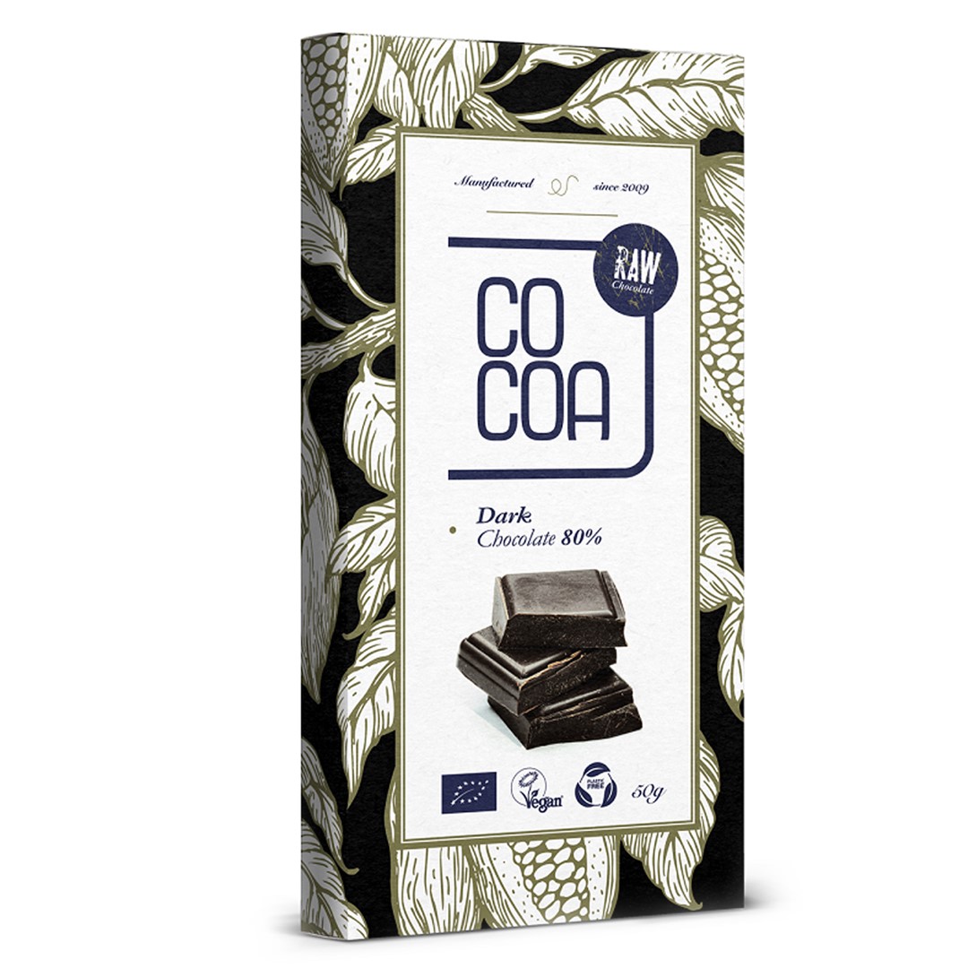 Czekolada Ciemna 80 % Bio 50 G - Cocoa