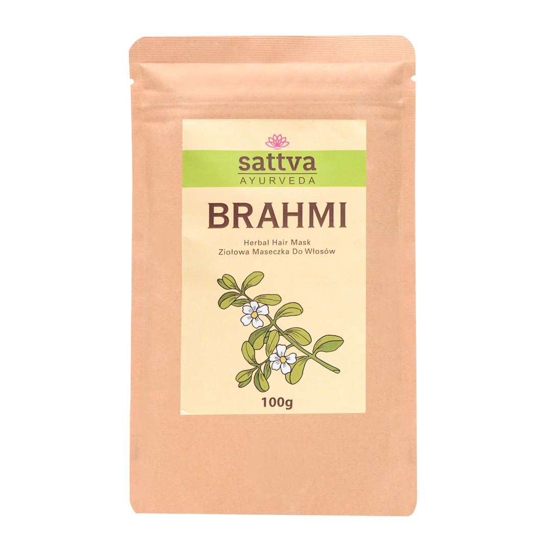 Maseczka Ziołowa Do Włosów Brahmi 100 G - Sattva