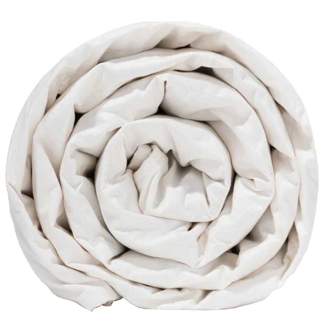 Kołdra Obciążeniowa Biała Bawełna Z Pestkami Wiśni (150 X 200 Cm) 6,5 Kg - Plantule Pillows