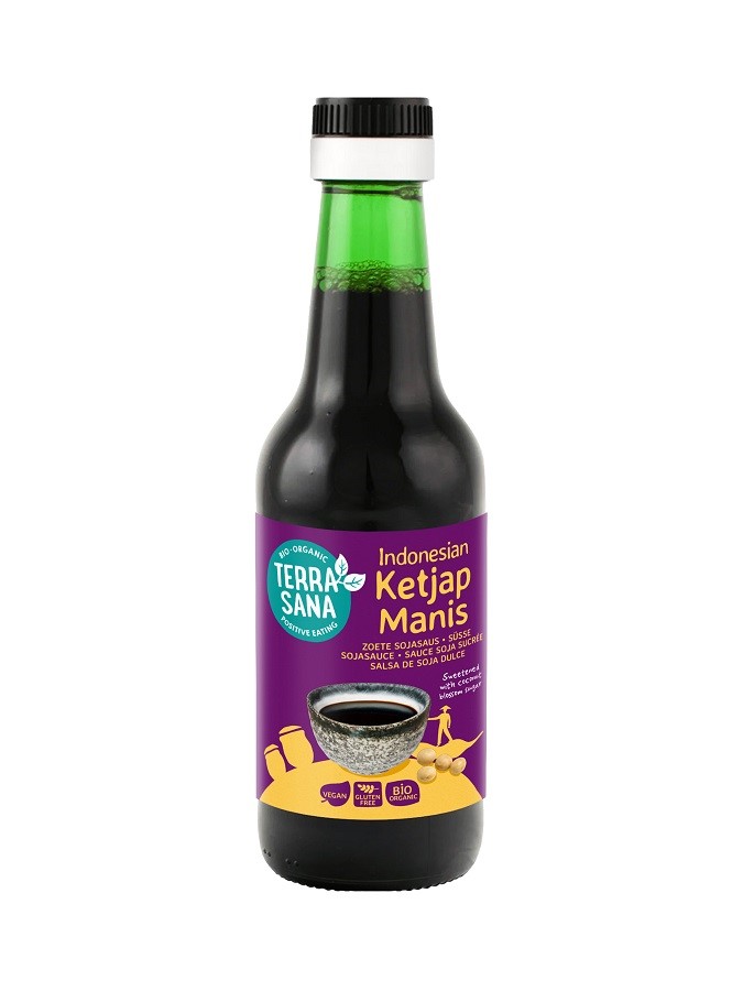 Sos Indonezyjski Ketjap Manis Bezglutenowy Bio 250 Ml - Terrasana