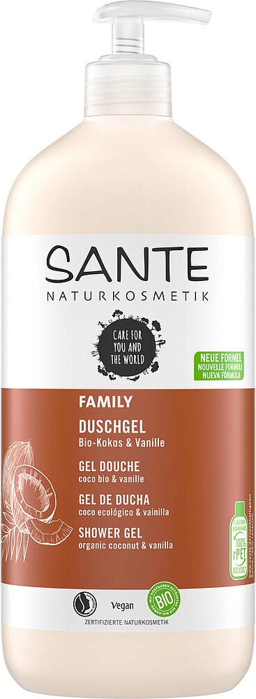 Żel Pod Prysznic Kokos I Wanilia Eco 500 Ml - Sante