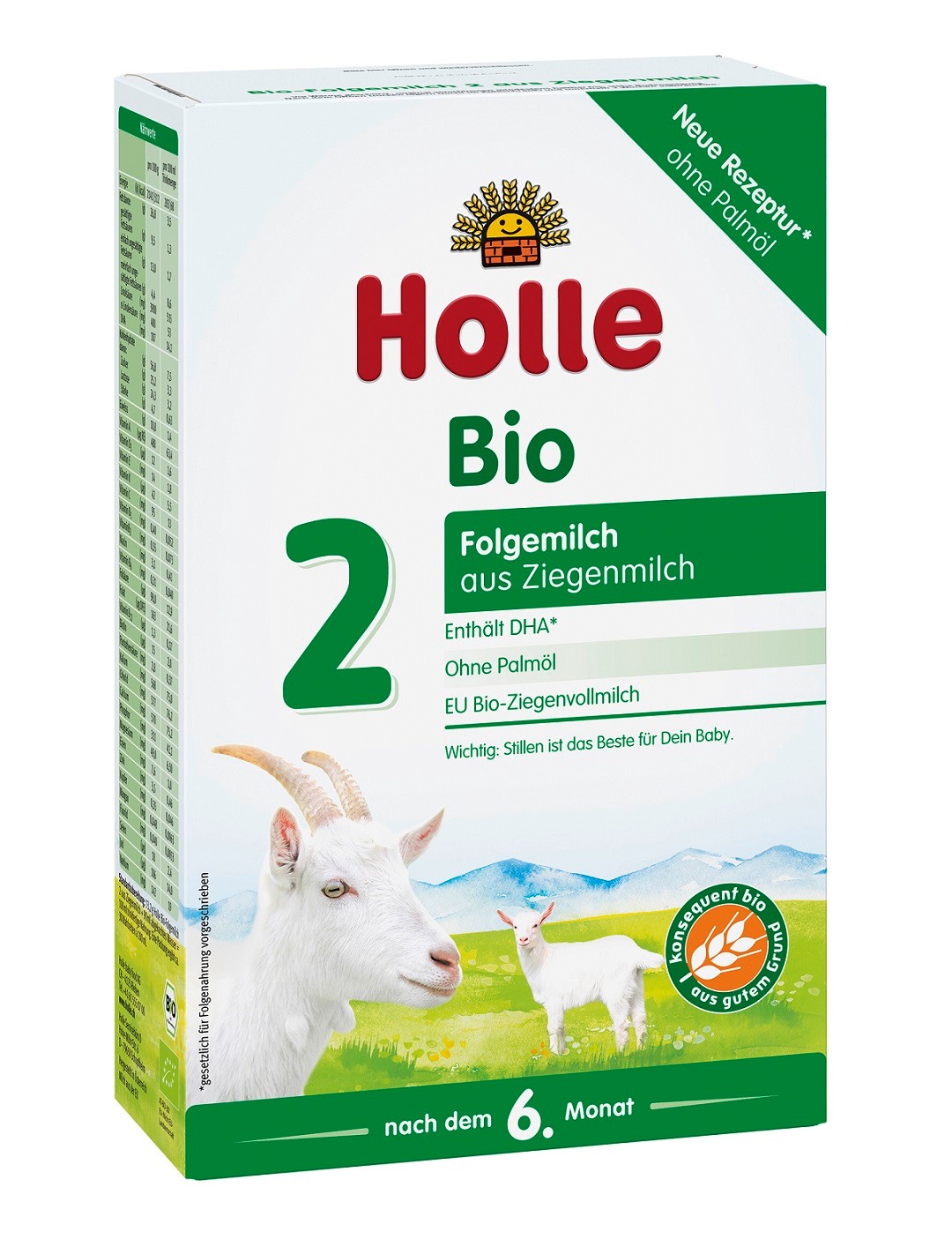 Mleko Następne Kozie 2 Dla Niemowląt Po 6 Miesiącu Bio 400 G - Holle