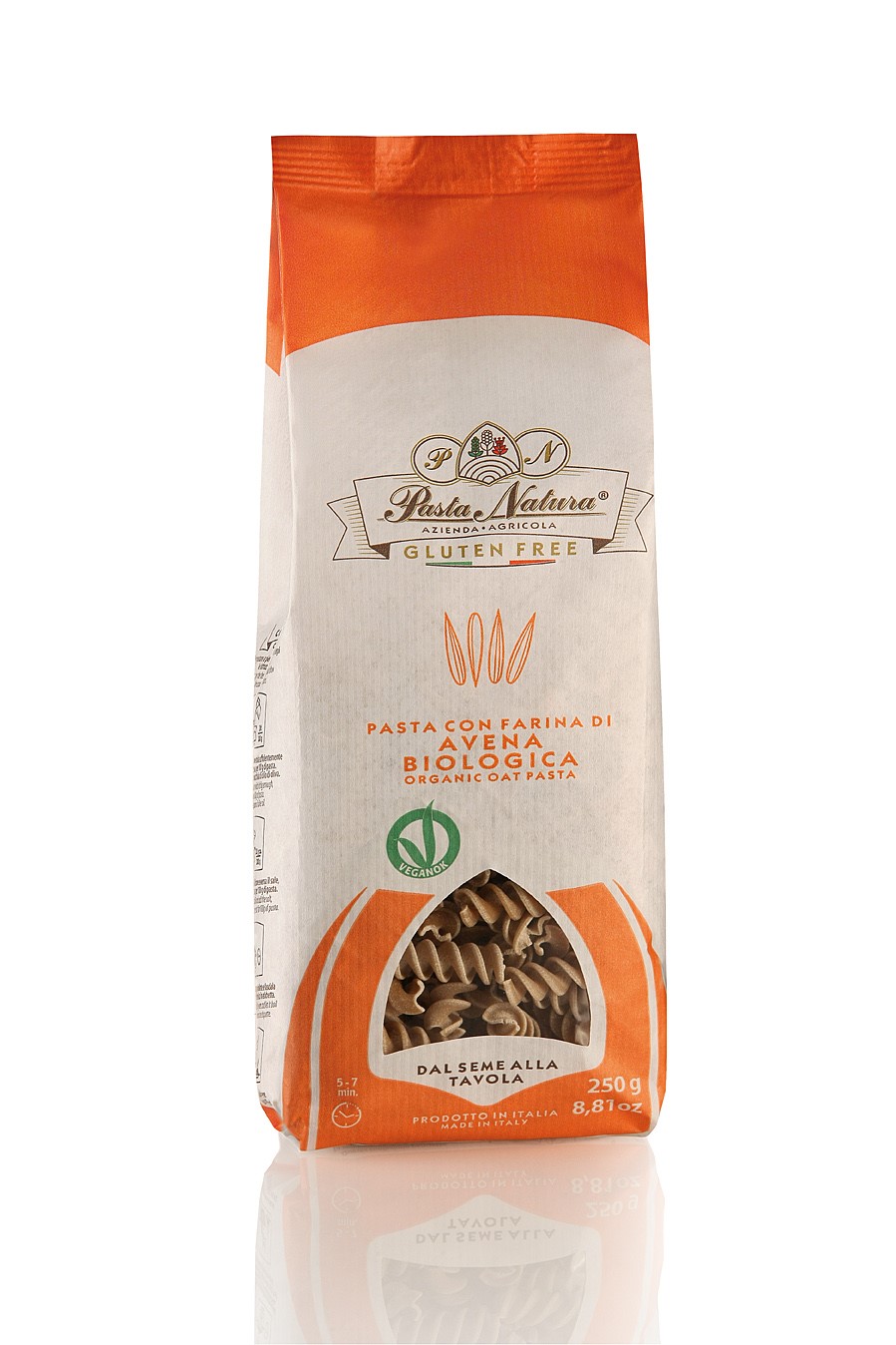 Makaron (Owsiano - Ryżowy) Fusilli Bezglutenowy Bio 250 G - Pasta Natura