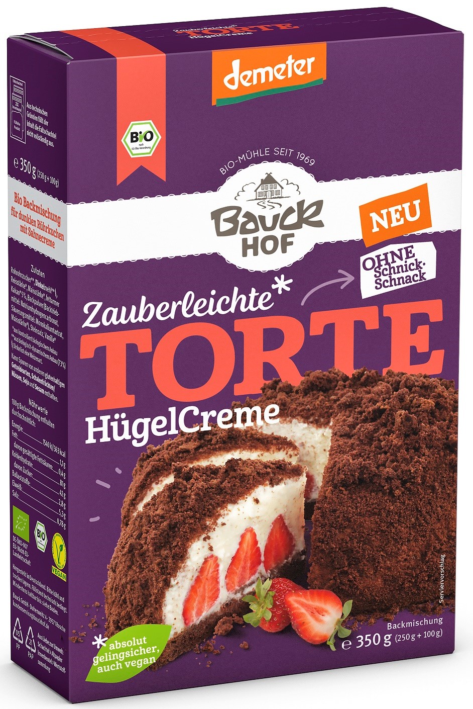 Mieszanka Na Ciasto W Stylu Kopiec Kreta Demeter Bio 350 G - Bauck Hof