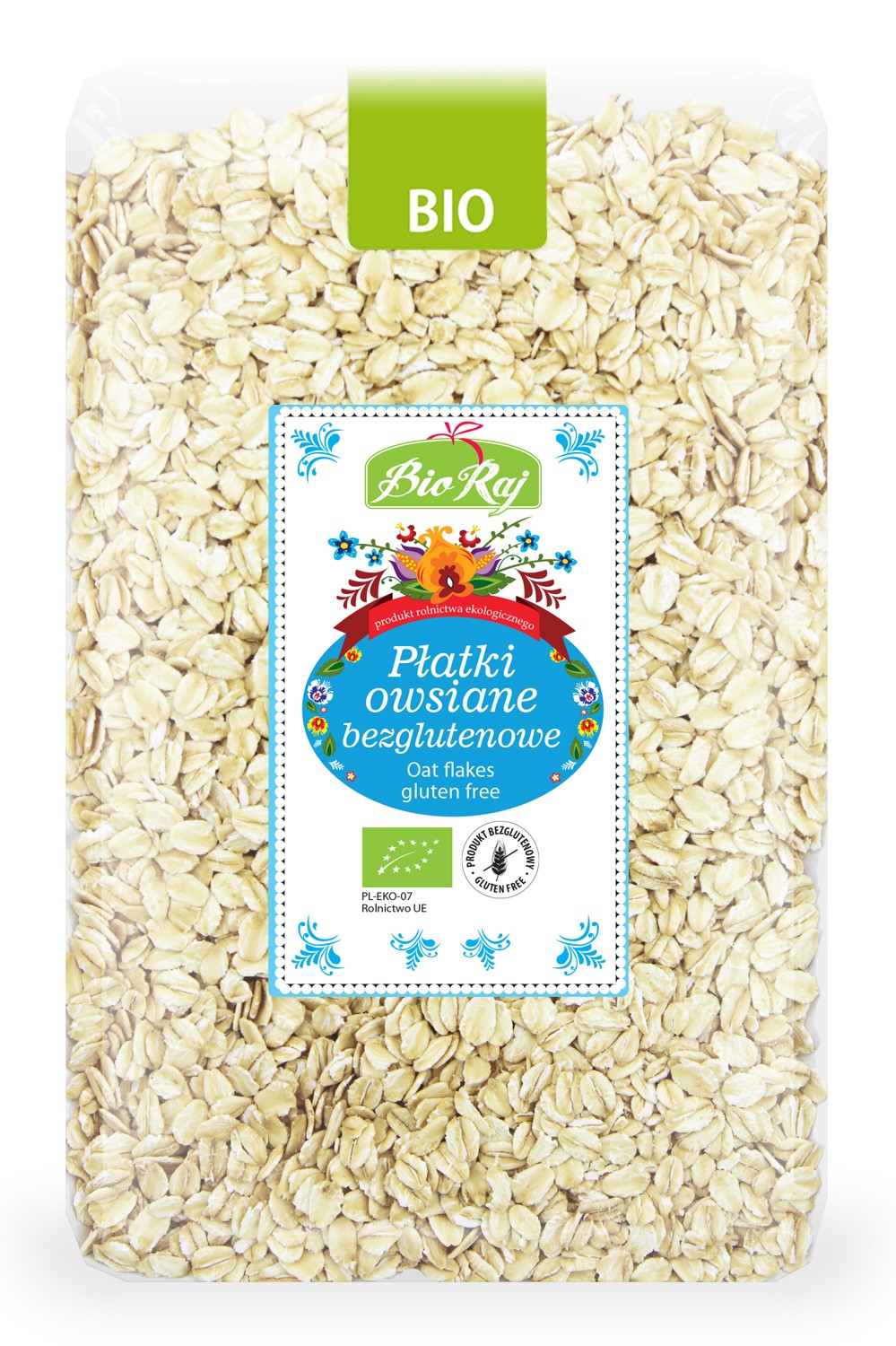 Płatki Owsiane Bezglutenowe Bio 1 Kg - Bio Raj