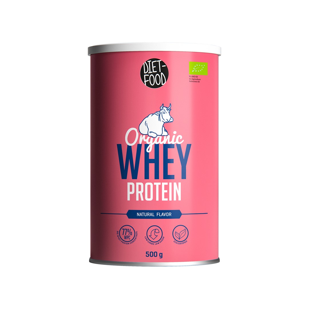 Koncentrat Białka Serwatkowego Naturalny Bio 500 G - Diet-Food