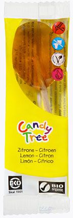 Lizak Cytrynowy Bezglutenowy Bio 13 G - Candy Tree