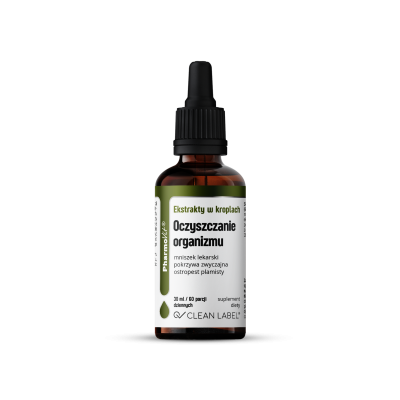 Ekstrakty W Kroplach Na Oczyszczanie Organizmu Bezglutenowe 30 Ml - Pharmovit (Clean Label)