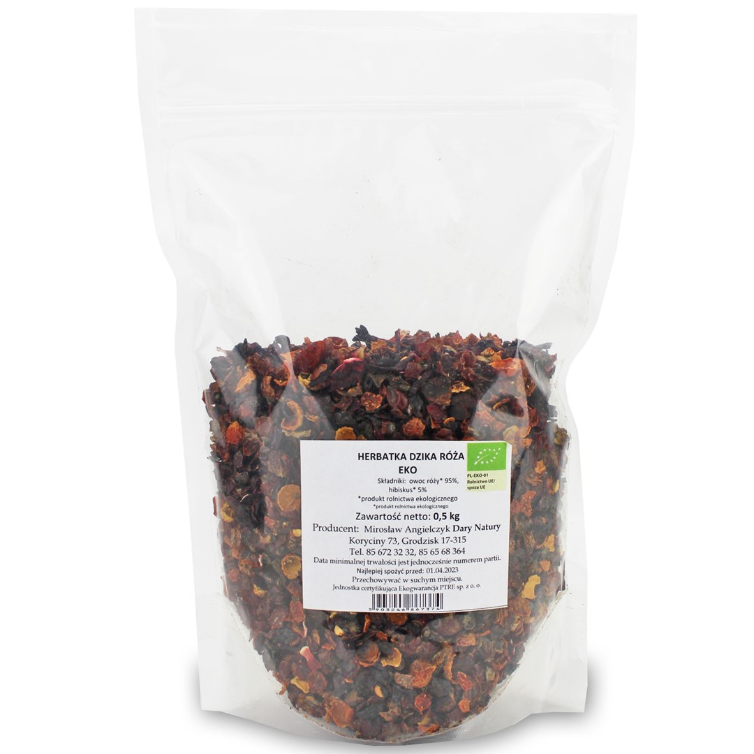 Herbatka Dzika Róża Z Hibiskusem Bio 500 G - Horeca (Dary Natury)