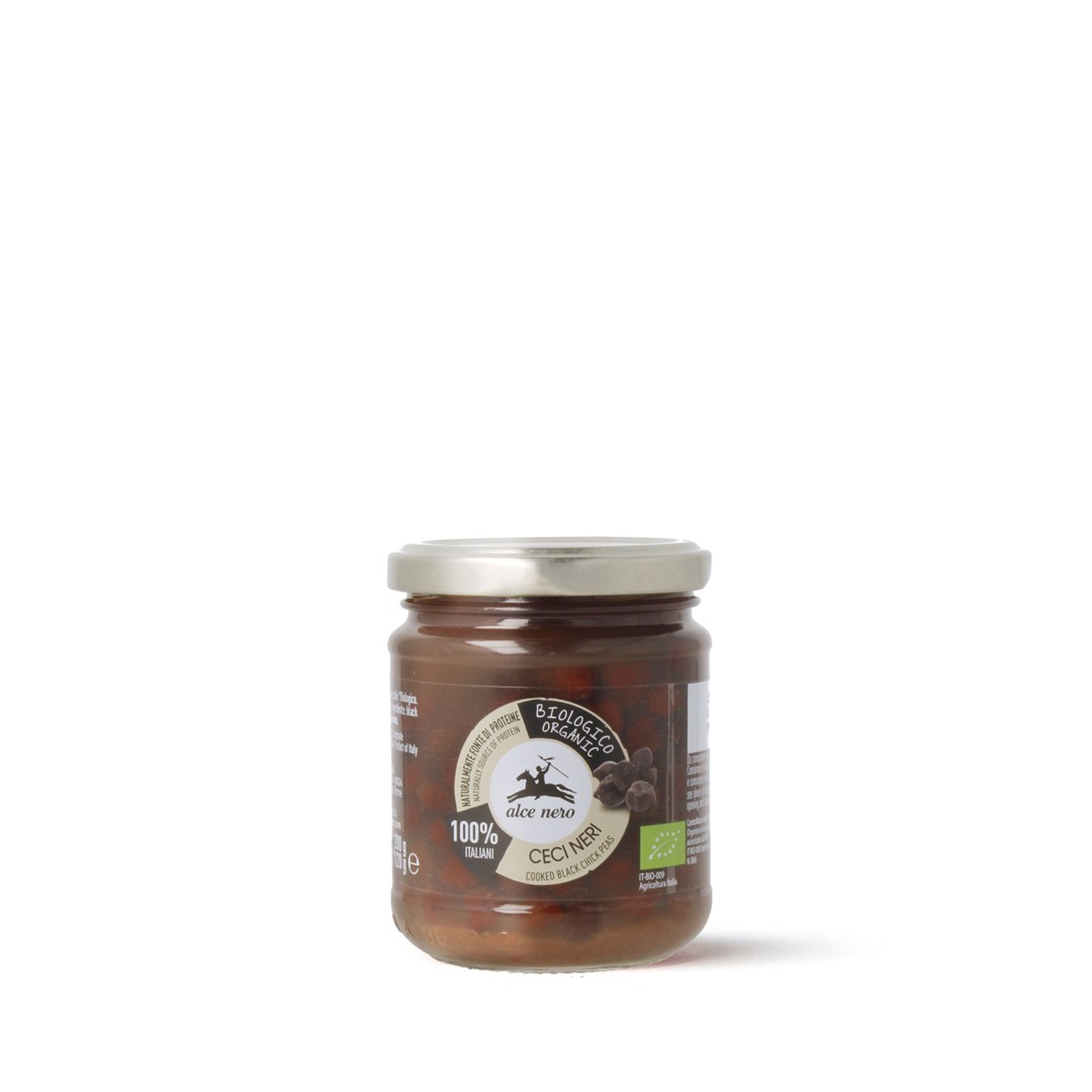 Czarna Ciecierzyca Gotowana Bio 200 G (120 G) - Alce Nero