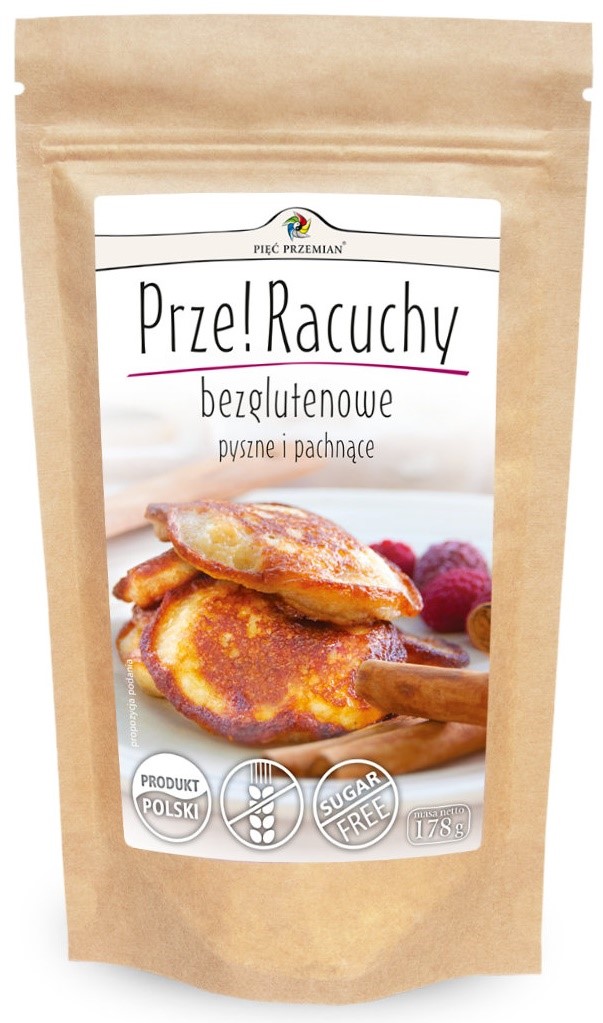 Mieszanka Na Racuchy Owsiane Bez Dodatku Cukrów Bezglutenowa 178 G - Pięć Przemian