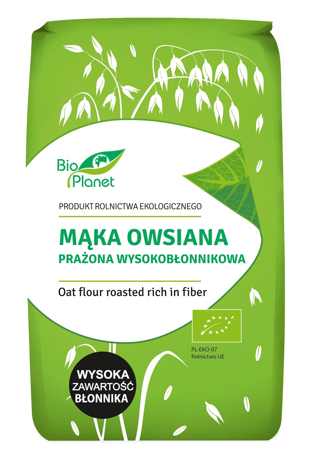 Mąka Owsiana Prażona Wysokobłonnikowa Bio 400 G - Bio Planet