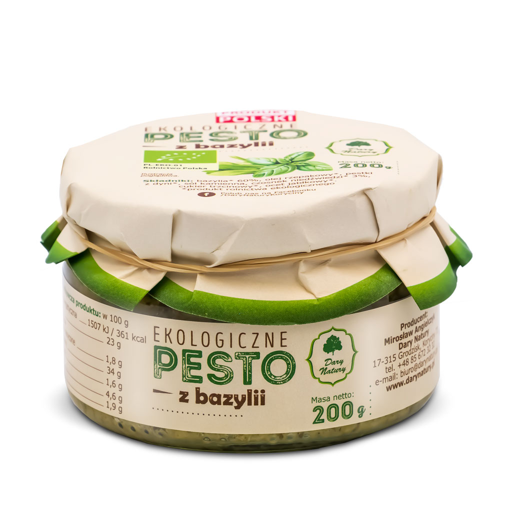 Pesto Z Bazylii Bio 200 G - Dary Natury