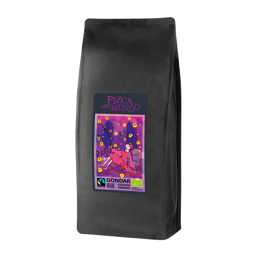 Kawa Ziarnista Arabica 100 % Gondar  Fair Trade Bio 1 Kg - Pizca Del Mundo