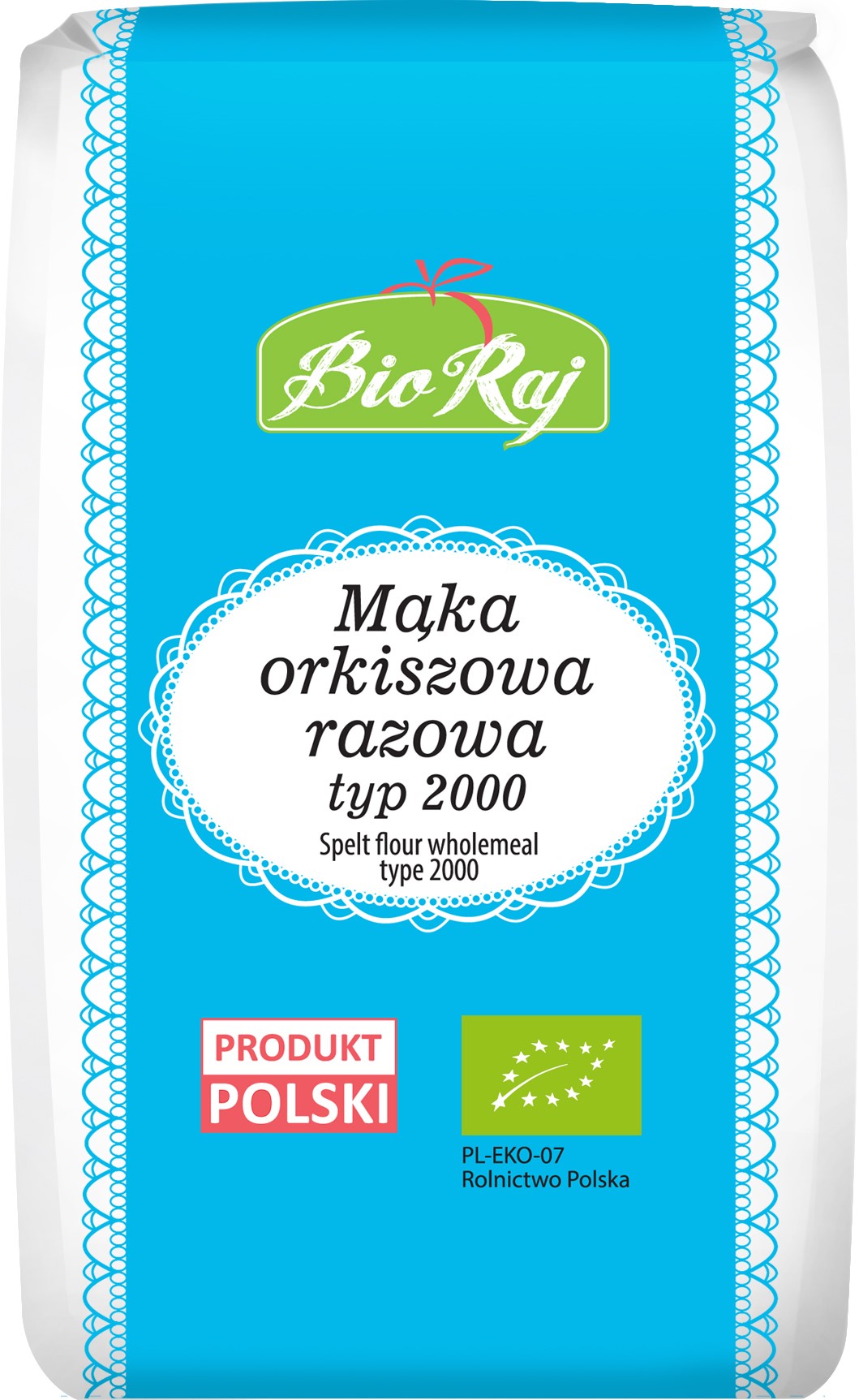 Mąka Orkiszowa Razowa Typ 2000 Bio 1 Kg - Bio Raj