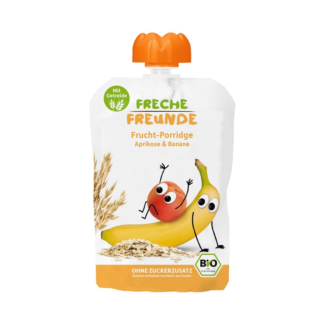 Owsianka W Tubce Morela - Banan Bez Dodatku Cukrów Od 6 Miesiąca Bio 100 G - Freche Freunde