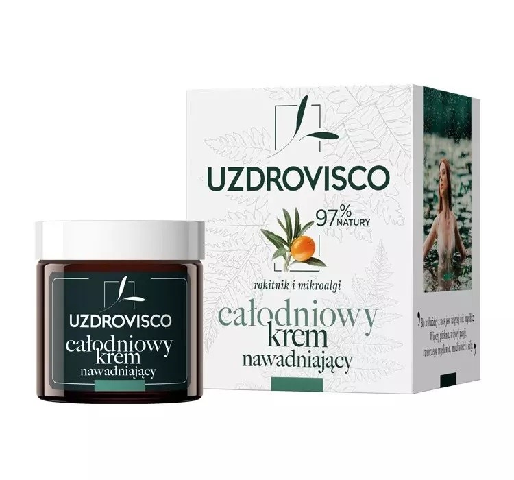 Krem Do Twarzy Nawadniający Z Mikroalgami 50 Ml - Uzdrovisco (Rokitnik)