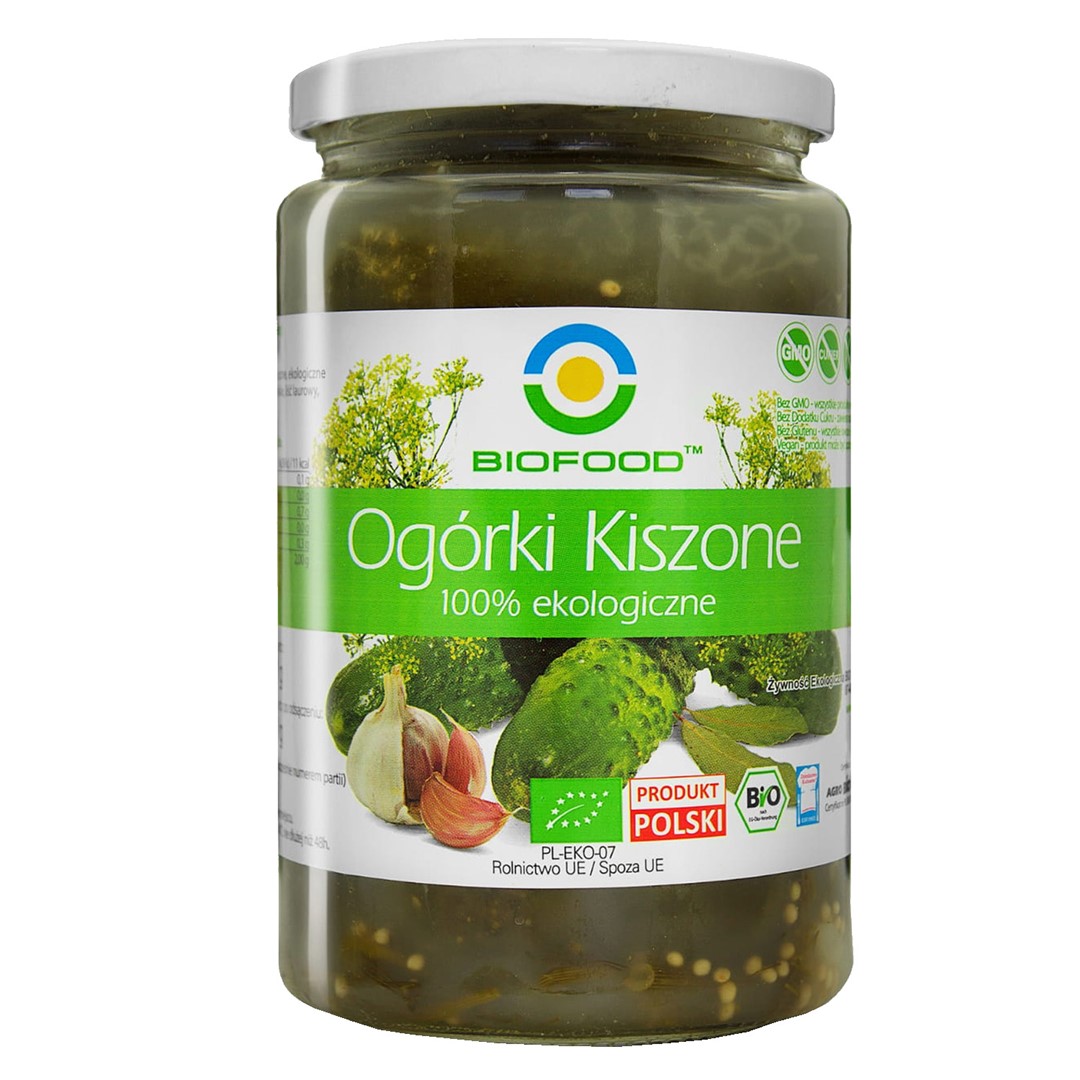 Ogórki Kiszone Bezglutenowe Bio 700 G (400 G) - Bio Food