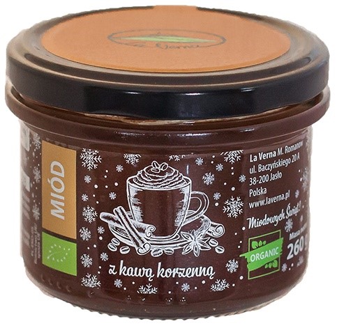 Miód Nektarowy Wielokwiatowy "Kawa Korzenna" Bio 260 G - La Verna (Produkt Sezonowy)