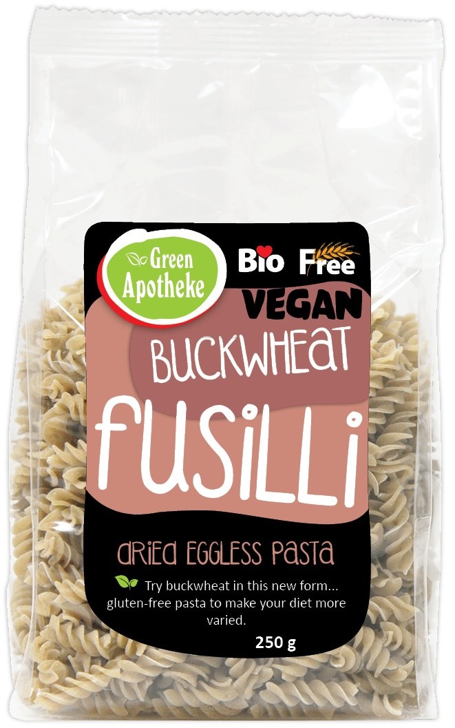 Makaron (Gryczany) Świderki Fusilli Bezglutenowy Bio 250 G - Apotheke