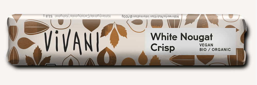 Baton Nugatowy Z Krokantem Z Orzechów Laskowych (Na Napoju Ryżowym) Bio 35 G - Vivani
