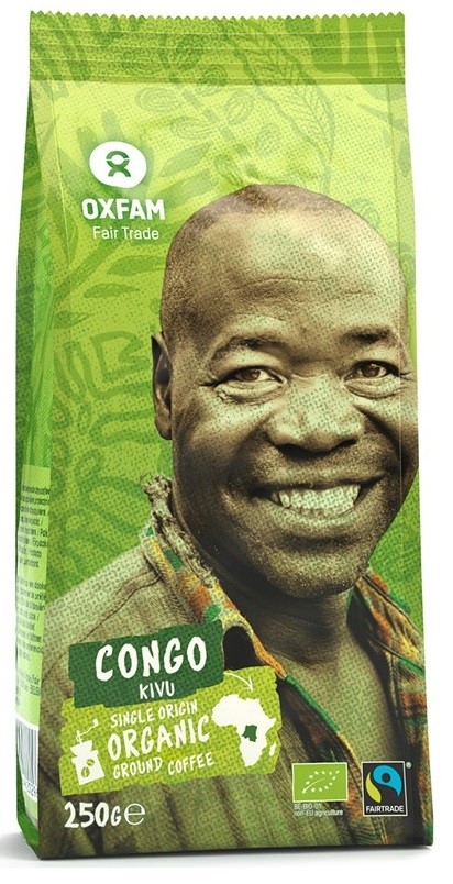 Kawa Mielona Arabica 100 % Z Okolic Jeziora Kivu Fair Tade Bio 250 G - Oxfam