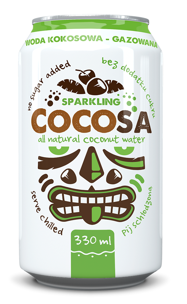 Woda Kokosowa Gazowana 330 Ml - Diet-Food