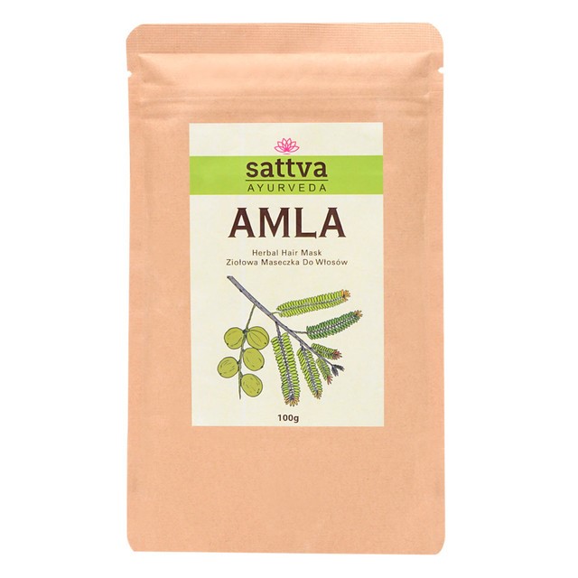 Maseczka Ziołowa Do Włosów Amla 100 G - Sattva