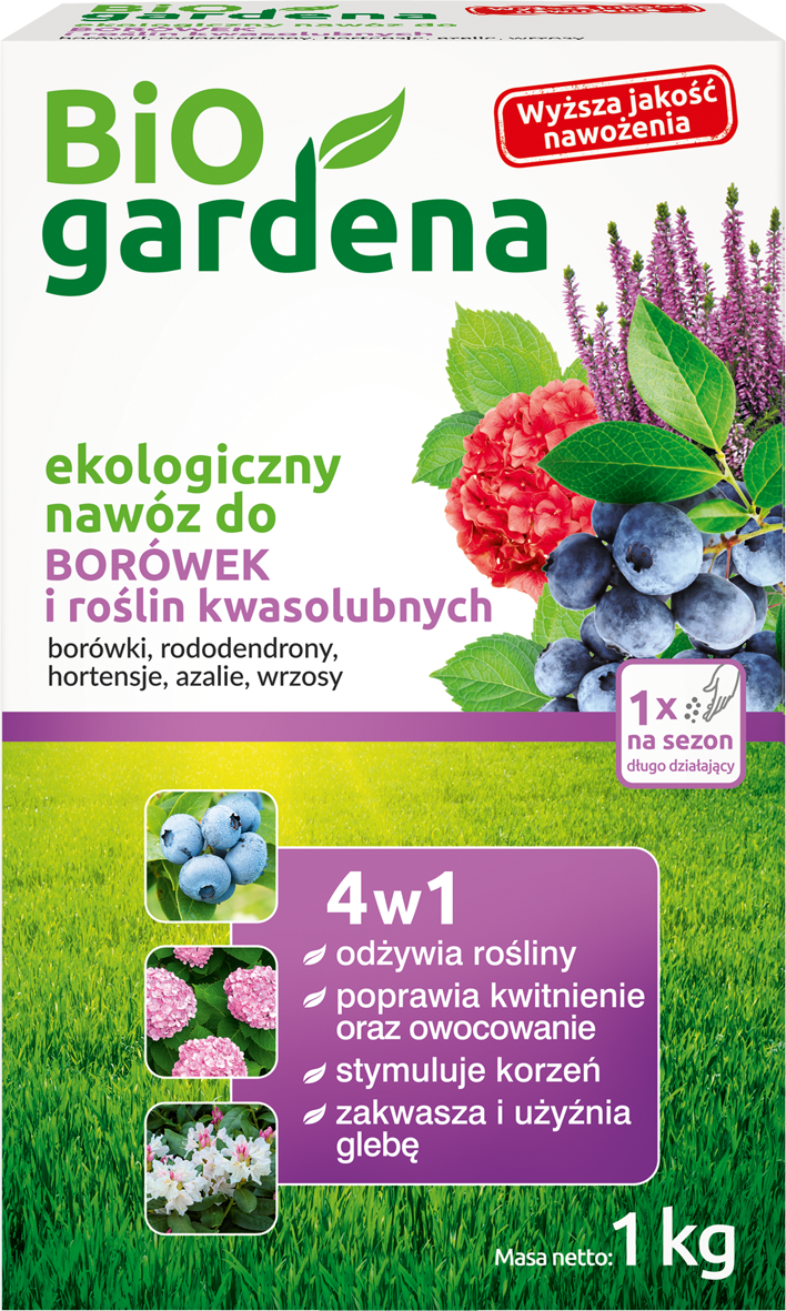 Nawóz Do Borówek I Roślin Kwasolubnych Eco 1 Kg - Bio Gardena