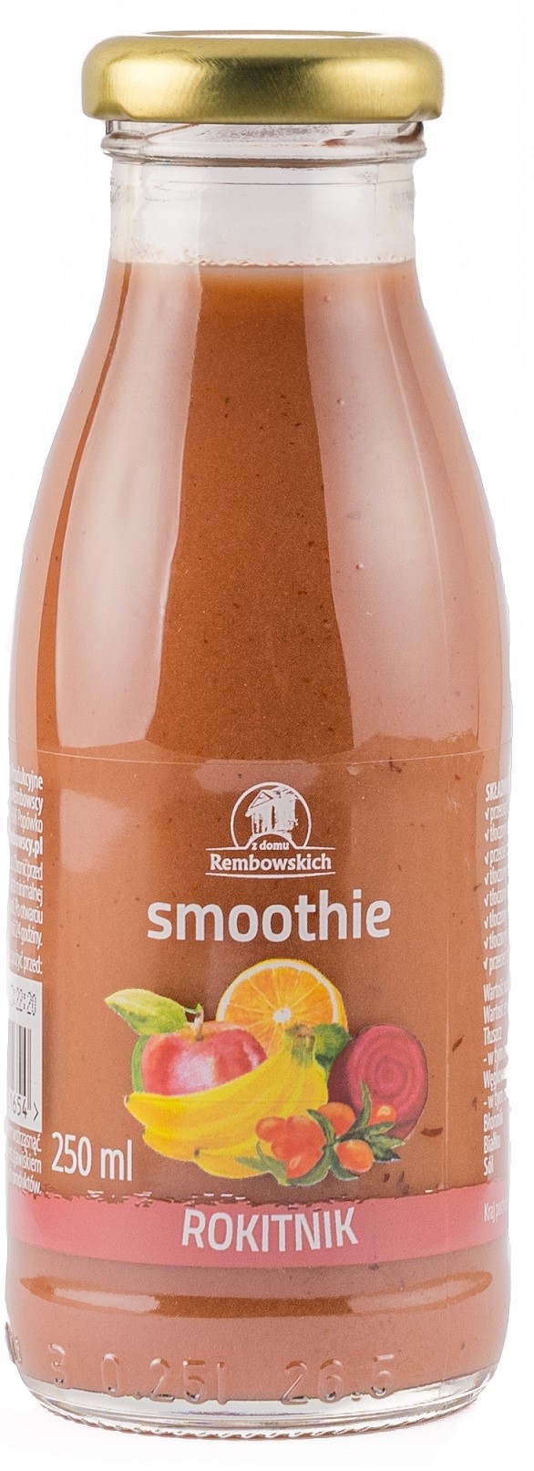 Smoothie Jabłko - Banan - Czarna Porzeczka - Burak - Rokitnik 250 Ml - Rembowscy