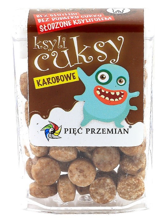 Cukierki Z Ksylitolu Ksylicuksy Karobowe Bezglutenowe 13 G - Pięć Przemian