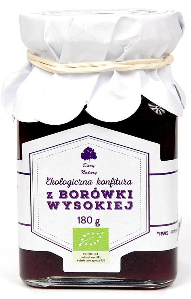 Konfitura Z Borówki Bio 180 G - Dary Natury