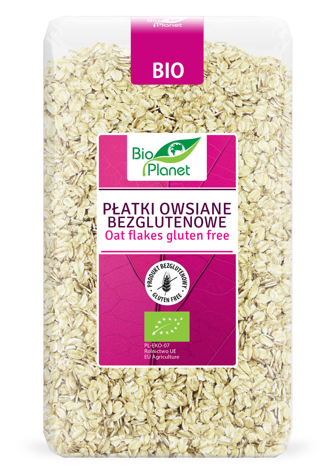 Płatki Owsiane Bezglutenowe Bio 600 G - Bio Planet