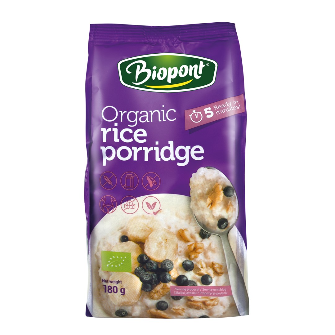 Kaszka Ryżowa Bezglutenowa Bio 180 G - Biopont