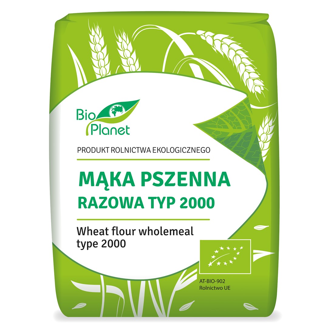 Mąka Pszenna Razowa Typ 2000 Bio 1 Kg - Bio Planet