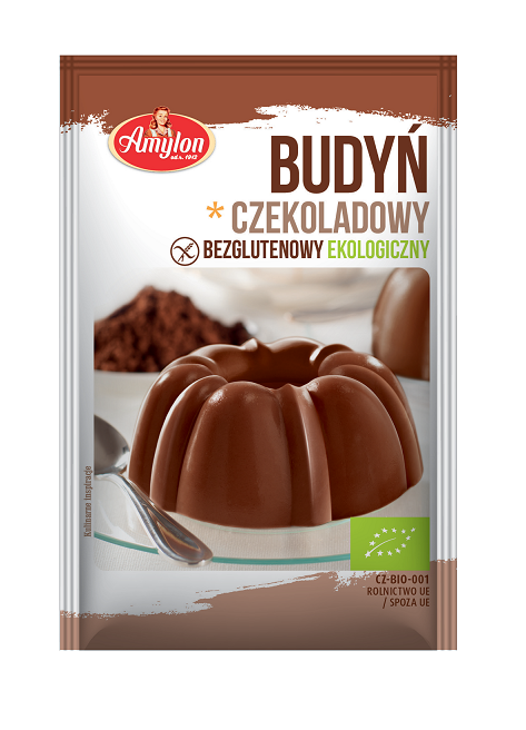 Budyń O Smaku Czekoladowym Bezglutenowy Bio 40 G - Amylon