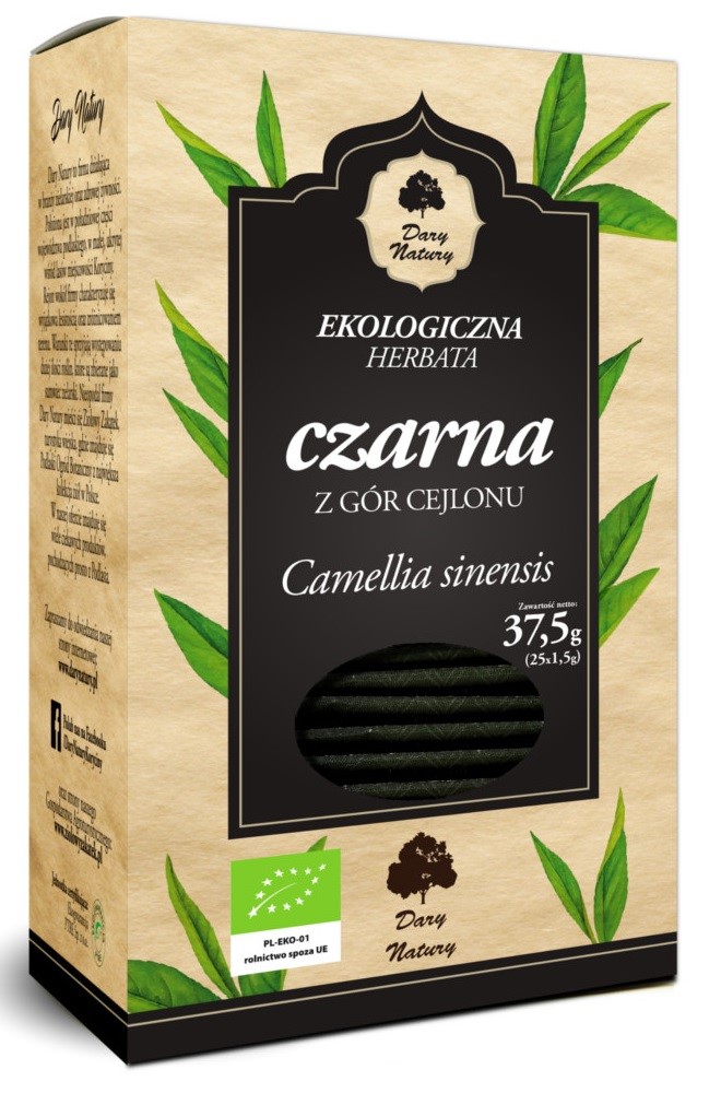 Herbata Czarna Bio (25 X 1,5 G) 37,5 G - Dary Natury