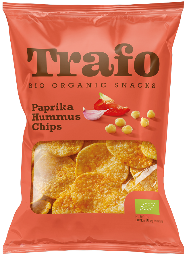 Chipsy Z Ciecierzycy O Smaku Paprykowo - Czosnkowym Bio 75 G - Trafo