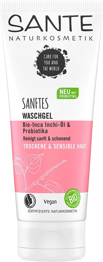 Żel Do Mycia Twarzy Olej Inca Inchi I Probiotyki Eco 100 Ml - Sante